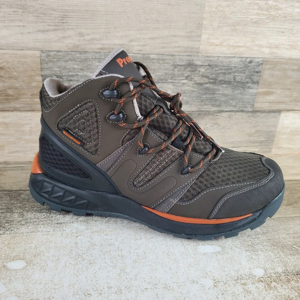 Propet Veymont Mens Hiking Boots Sz 10.5 M Gunsmoke Lace-Up Waterproof Cap Toe